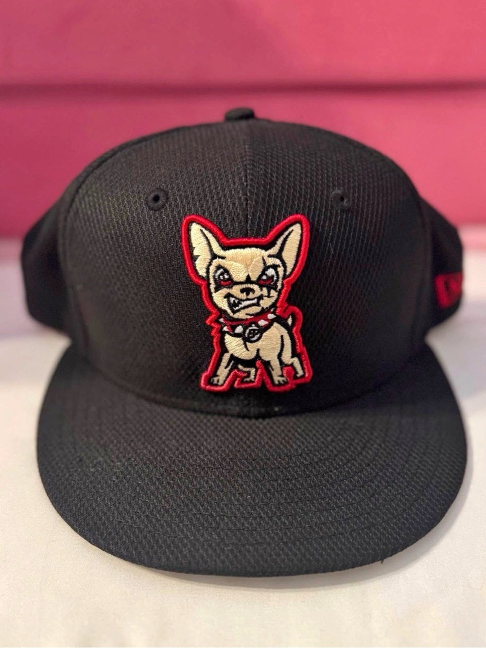 Black Chihuahua Patch Dog-Themed Baseball Cap - Unbranded